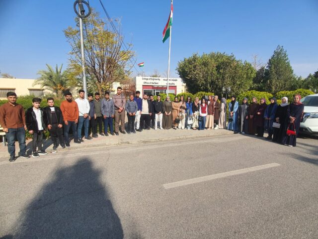 سەردانی قوتابیانی پۆلی دوازدەی قوتابخانەی (جدیده زابی تێکەڵاو)
