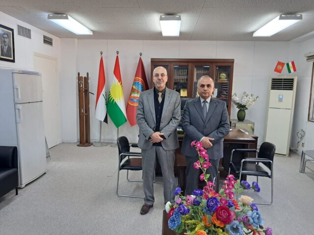 پێشوازی بەڕێز ڕاگری کۆلێژی ئەندازیاری له (پ.ی.د. محمد انور جاسم)
