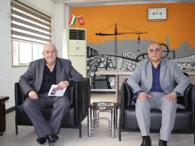 پێشوازی بەڕێز ڕاگری کۆلێژی ئەندازیاری لە بەڕێز عەمیدی خانەنشینی هاتوچۆ